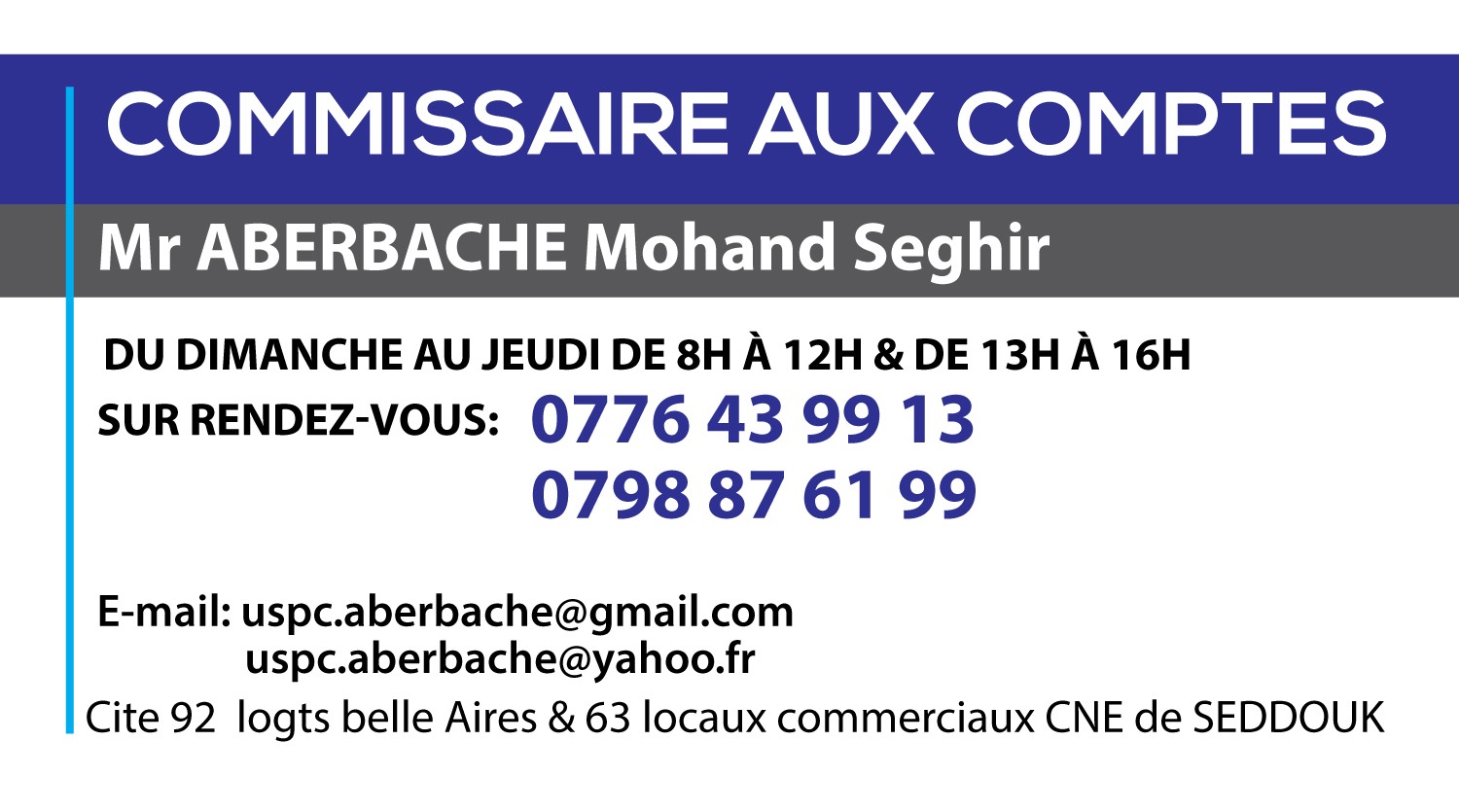 cabinet comptable et commissariat aux comptes